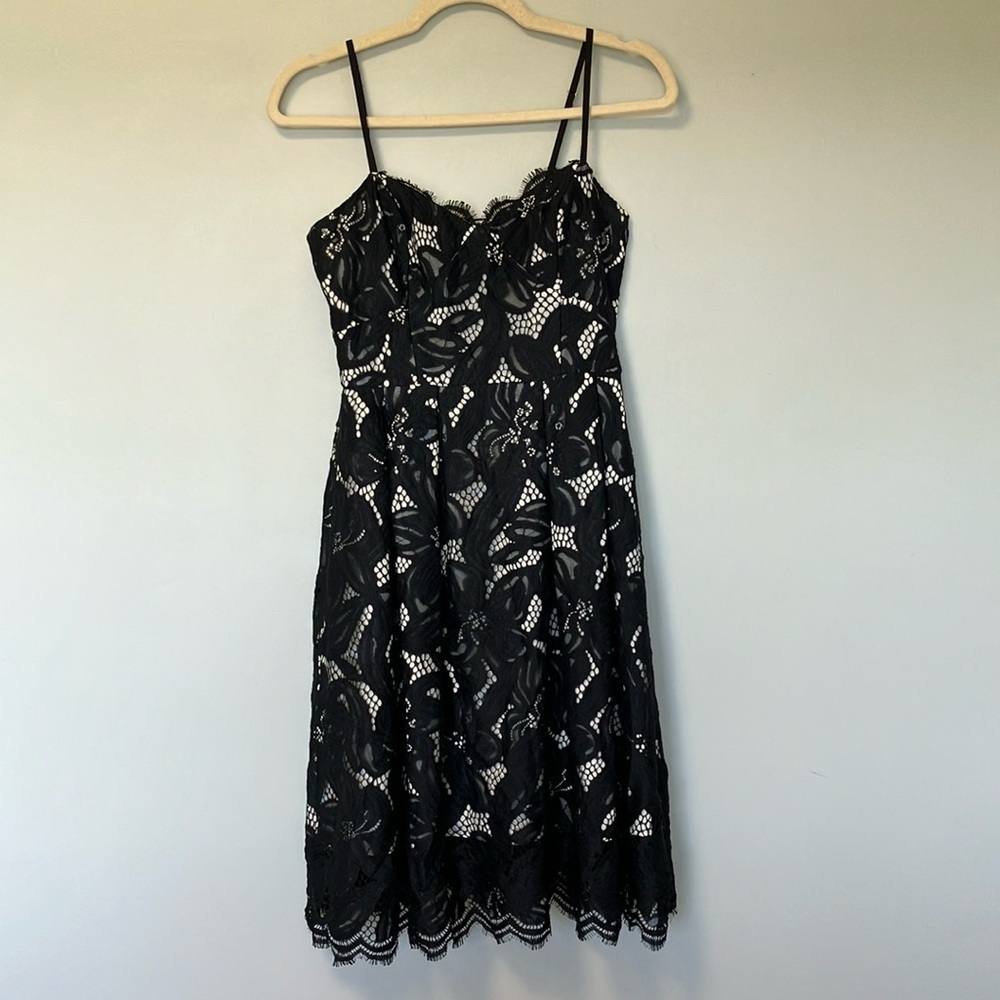 Lilly Pulitzer Black and White Lace Dress